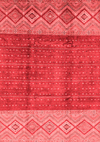 Abstract Red Modern Rug, abs3696red