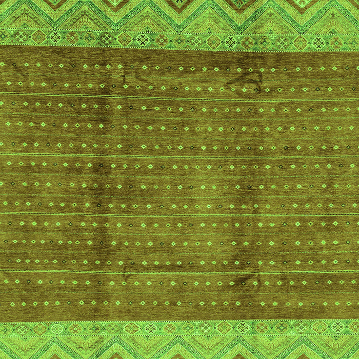 Machine Washable Abstract Green Modern Area Rugs, wshabs3696grn