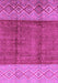 Machine Washable Abstract Purple Modern Area Rugs, wshabs3696pur