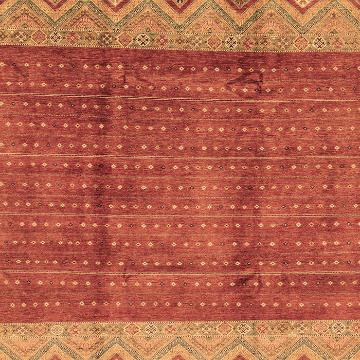Machine Washable Abstract Brown Modern Rug, wshabs3696brn