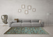 Machine Washable Abstract Light Blue Modern Rug in a Living Room, wshabs3697lblu