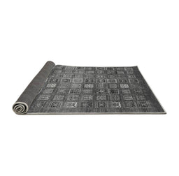 Sideview of Abstract Gray Modern Rug, abs3697gry