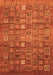 Abstract Orange Modern Rug, abs3697org