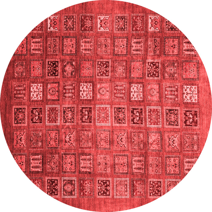 Abstract Red Modern Rug, abs3697red
