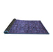 Sideview of Abstract Blue Modern Rug, abs3697blu