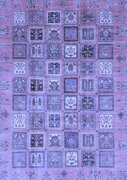 Abstract Blue Modern Rug, abs3698blu