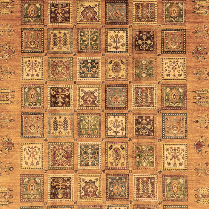 Machine Washable Abstract Brown Modern Rug, wshabs3698brn