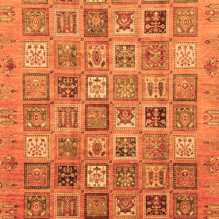 Abstract Orange Modern Rug, abs3698org