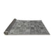 Sideview of Abstract Gray Modern Rug, abs3698gry