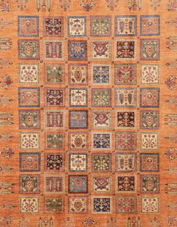 Abstract Orange Modern Rug, abs3698
