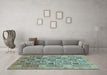 Machine Washable Abstract Light Blue Modern Rug in a Living Room, wshabs3698lblu