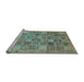 Sideview of Machine Washable Abstract Light Blue Modern Rug, wshabs3698lblu