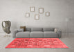 Modern Red Washable Rugs