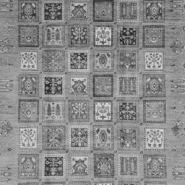 Machine Washable Abstract Gray Modern Rug, wshabs3698gry