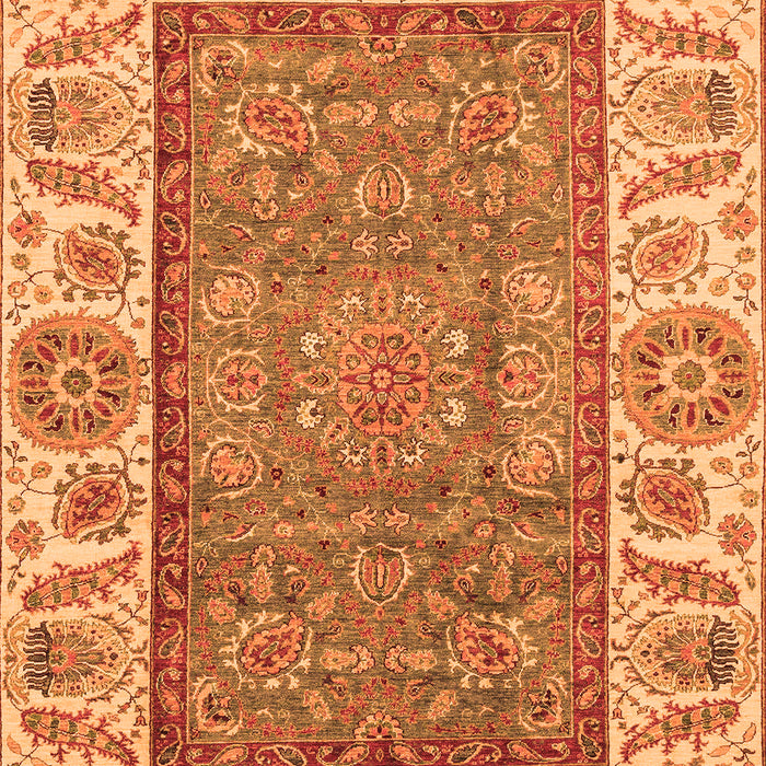 Oriental Orange Traditional Rug, abs3699org