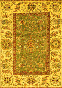 Oriental Yellow Traditional Rug, abs3699yw