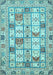 Machine Washable Abstract Light Blue Modern Rug, wshabs369lblu