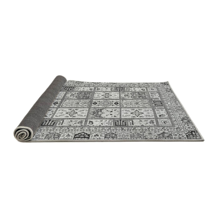 Sideview of Abstract Gray Modern Rug, abs369gry