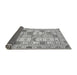 Sideview of Abstract Gray Modern Rug, abs369gry