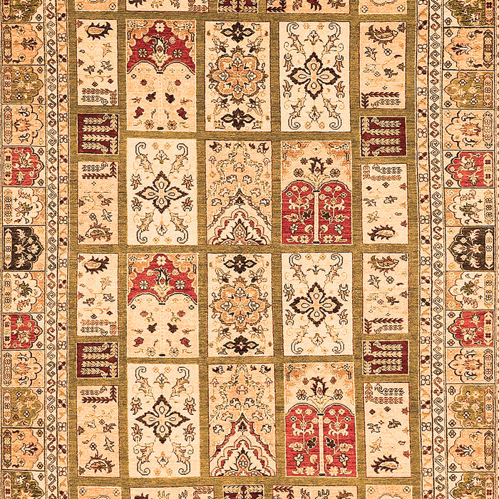 Machine Washable Abstract Orange Modern Area Rugs, wshabs369org