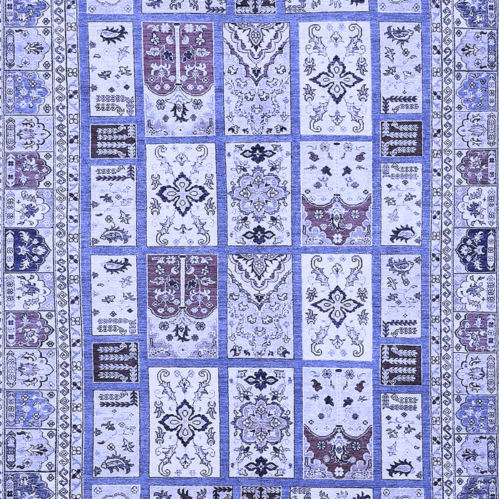 Machine Washable Abstract Blue Modern Rug, wshabs369blu