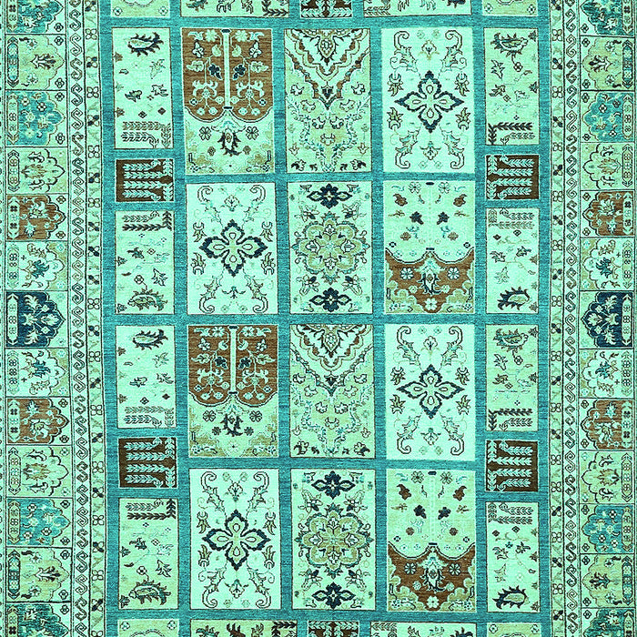 Abstract Turquoise Modern Rug, abs369turq
