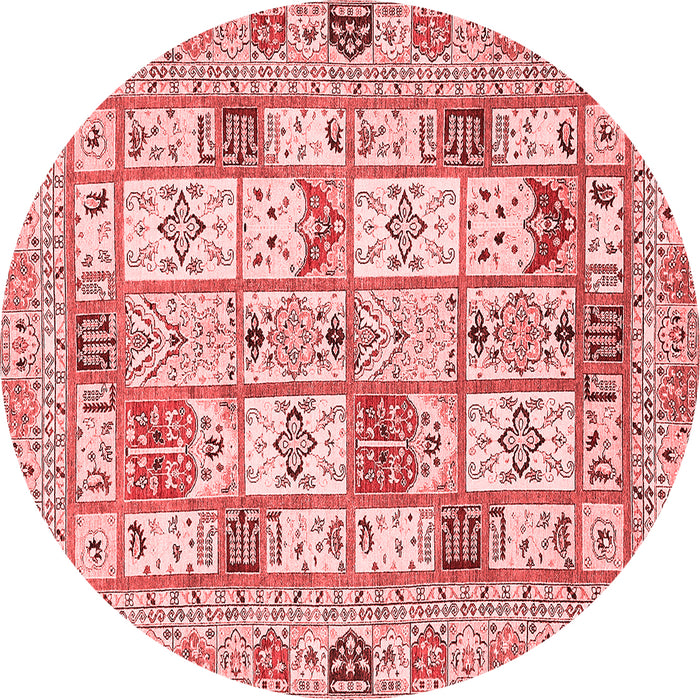 Machine Washable Abstract Red Modern Rug, wshabs369red