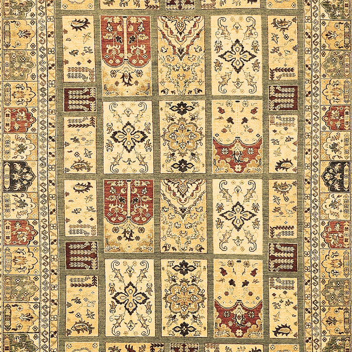 Abstract Brown Modern Rug, abs369brn
