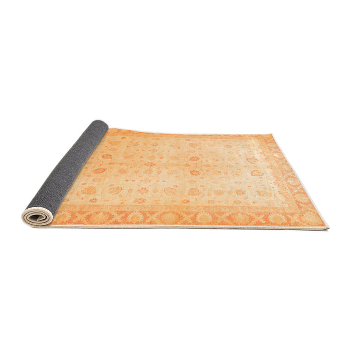 Sideview of Oriental Orange Traditional Rug, abs36org