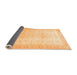 Sideview of Oriental Orange Traditional Rug, abs36org