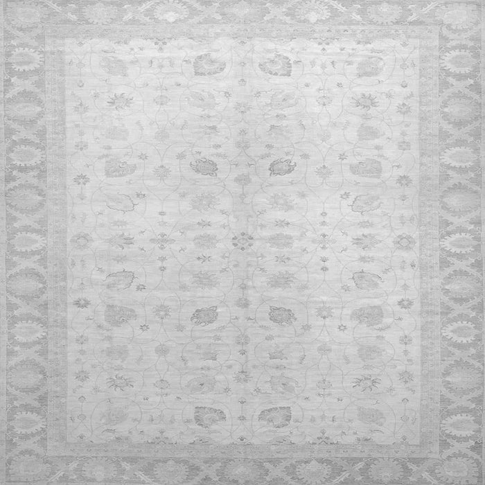 Square Machine Washable Oriental Gray Traditional Rug, wshabs36gry