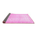 Sideview of Oriental Pink Traditional Rug, abs36pnk