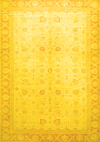 Oriental Yellow Traditional Rug, abs36yw