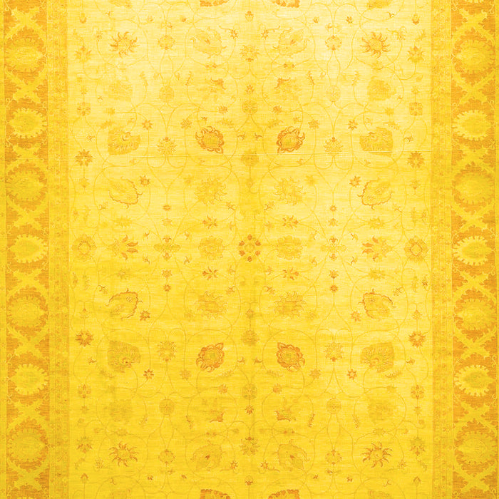 Oriental Yellow Traditional Rug, abs36yw