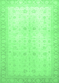 Oriental Emerald Green Traditional Rug, abs36emgrn