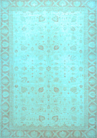 Oriental Light Blue Traditional Rug, abs36lblu