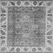 Square Oriental Gray Traditional Rug, abs3700gry