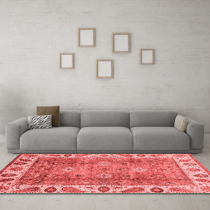 Traditional Red Washable Rugs