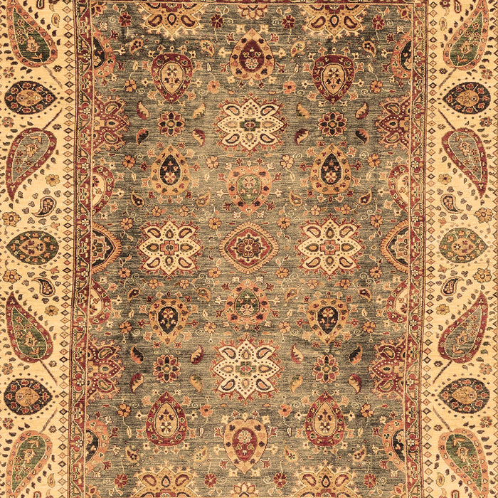 Machine Washable Oriental Brown Traditional Rug, wshabs3700brn