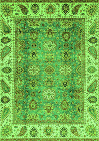 Oriental Green Traditional Rug, abs3700grn