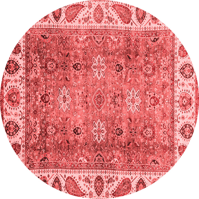 Machine Washable Oriental Red Traditional Rug, wshabs3700red