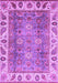 Machine Washable Oriental Purple Traditional Area Rugs, wshabs3700pur