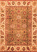 Machine Washable Oriental Orange Traditional Area Rugs, wshabs3700org