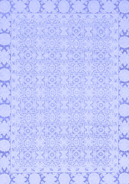 Abstract Blue Modern Rug, abs3701blu