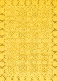 Abstract Yellow Modern Rug, abs3701yw