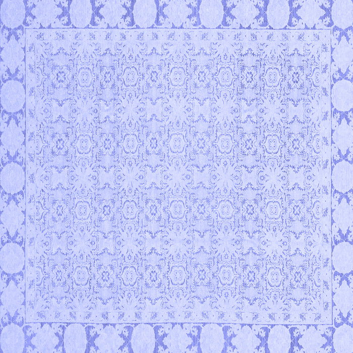 Square Machine Washable Abstract Blue Modern Rug, wshabs3701blu