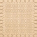 Square Machine Washable Abstract Brown Gold Rug, wshabs3701