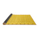 Sideview of Abstract Yellow Modern Rug, abs3701yw