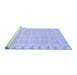 Sideview of Machine Washable Abstract Blue Modern Rug, wshabs3701blu