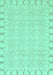 Machine Washable Abstract Turquoise Modern Area Rugs, wshabs3701turq